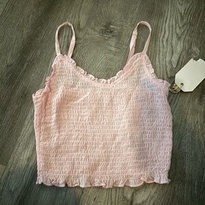 Light Pink Crop Tank Top